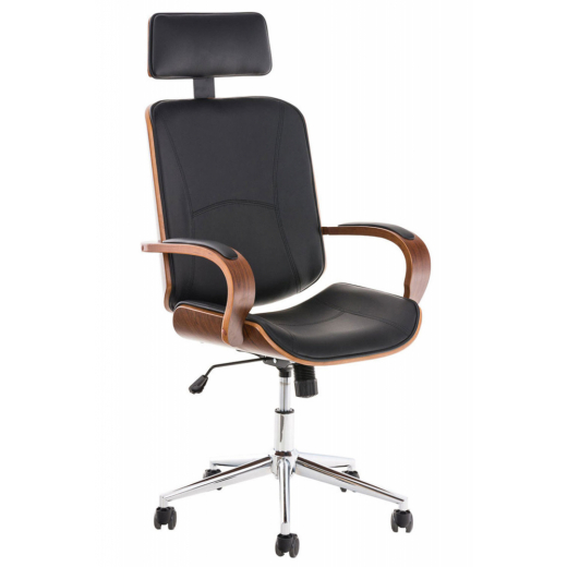 Kancelářská židle Dayton, ořechová / černá - 1