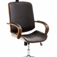 Kancelářská židle Dayton, ořechová / hnědá - 1