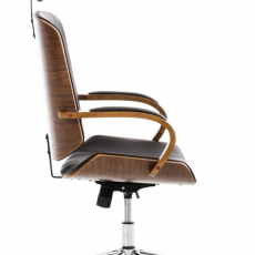 Kancelářská židle Dayton, ořechová / hnědá - 3
