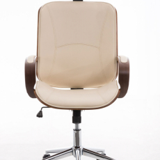 Kancelářská židle Dayton, ořechová / krémová - 2