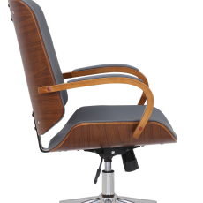 Kancelářská židle Dayton, ořechová / šedá - 3