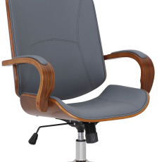 Kancelářská židle Dayton, ořechová / šedá - 1