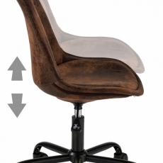 Kancelářská židle Denis, hnědá - 5