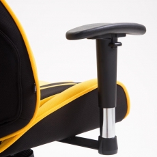 Kancelářská židle Derek, černá / žlutá - 6