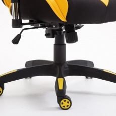 Kancelářská židle Derek, černá / žlutá - 8
