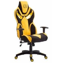 Kancelářská židle Derek, černá / žlutá
