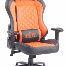 Kancelářská židle Duran, černá / oranžová - 1