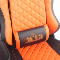 Kancelářská židle Duran, černá / oranžová - 4