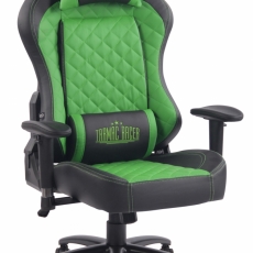 Kancelářská židle Duran, černá / zelená - 1
