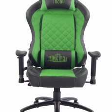 Kancelářská židle Duran, černá / zelená - 2