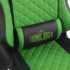 Kancelářská židle Duran, černá / zelená - 4