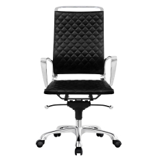 Kancelářská židle Ell HB, syntetická kůže, černá - 3