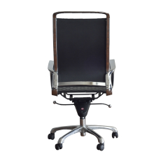 Kancelářská židle Ell HB, syntetická kůže, černá - 7