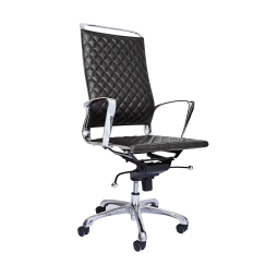 Kancelářská židle Ell HB, syntetická kůže, černá