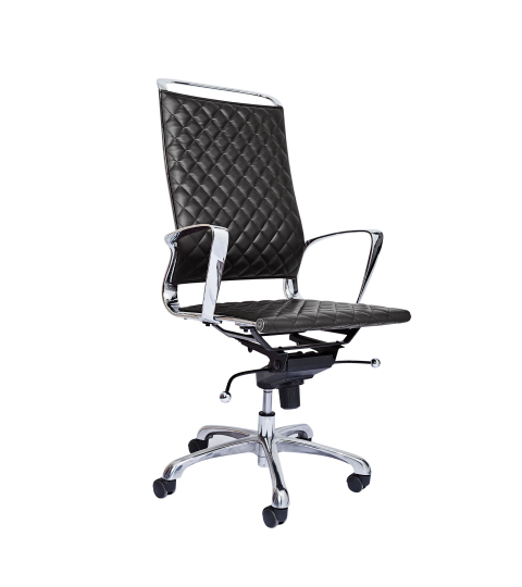 Kancelářská židle Ell HB, syntetická kůže, černá