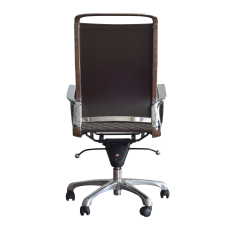 Kancelářská židle Ell HB, syntetická kůže, hnědá - 6