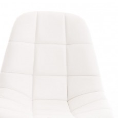 Kancelářská židle Emil, syntetická kůže, bílá - 7
