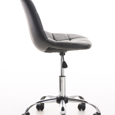 Kancelářská židle Emil, syntetická kůže, černá - 3