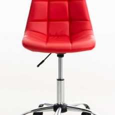 Kancelářská židle Emil,  syntetická kůže, červená - 2