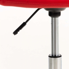Kancelářská židle Emil,  syntetická kůže, červená - 8