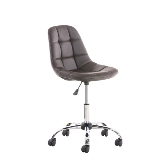 Kancelářská židle Emil, syntetická kůže, hnědá - 1