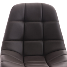 Kancelářská židle Emil, syntetická kůže, hnědá - 5