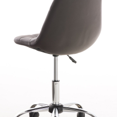 Kancelářská židle Emil, syntetická kůže, hnědá - 4