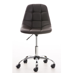 Kancelářská židle Emil, syntetická kůže, hnědá