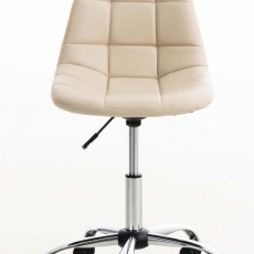 Kancelářská židle Emil, syntetická kůže, krémová - 2