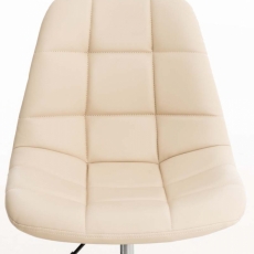 Kancelářská židle Emil, syntetická kůže, krémová - 6