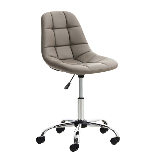 Kancelářská židle Emil, syntetická kůže, taupe - 1