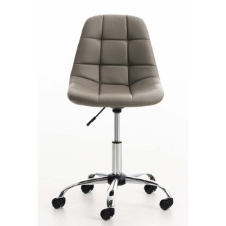 Kancelářská židle Emil, syntetická kůže, taupe