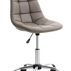 Kancelářská židle Emil, syntetická kůže, taupe - 1