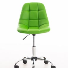 Kancelářská židle Emil, syntetická kůže, zelená - 2