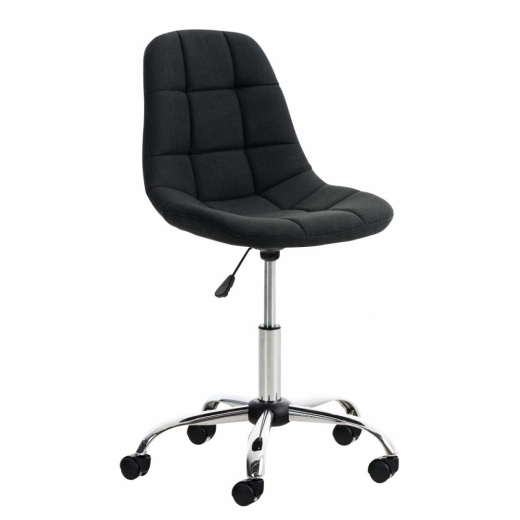 Kancelářská židle Emil, textil, černá - 1