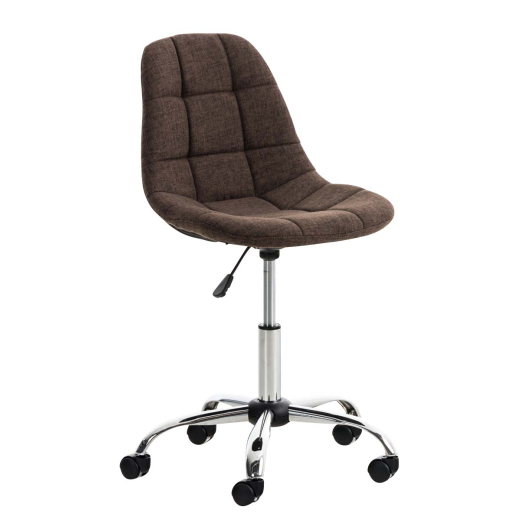 Kancelářská židle Emil, textil, hnědá - 1