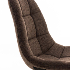 Kancelářská židle Emil, textil, hnědá - 6