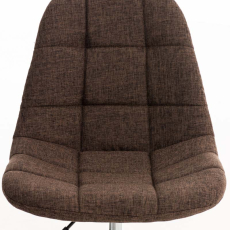 Kancelářská židle Emil, textil, hnědá - 6