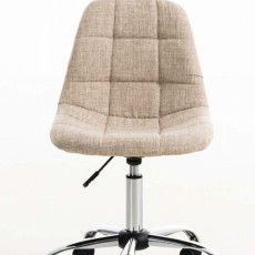 Kancelářská židle Emil, textil, krémová - 5