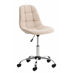 Kancelářská židle Emil, textil, krémová