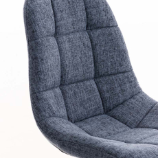 Kancelářská židle Emil, textil, modrá - 4
