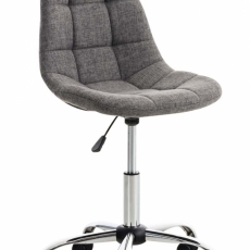 Kancelářská židle Emil, textil, světle šedá - 1