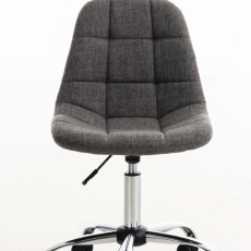 Kancelářská židle Emil, textil, světle šedá - 5