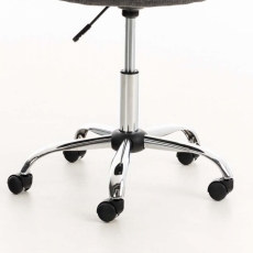 Kancelářská židle Emil, textil, světle šedá - 9