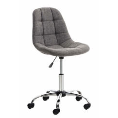 Kancelářská židle Emil, textil, světle šedá