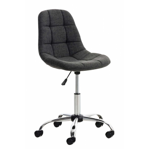 Kancelářská židle Emil, textil, tmavě šedá - 1