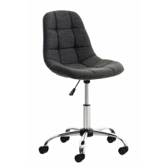 Kancelářská židle Emil, textil, tmavě šedá