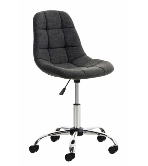 Kancelářská židle Emil, textil, tmavě šedá