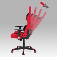 Kancelářská židle Esai, červená - 7
