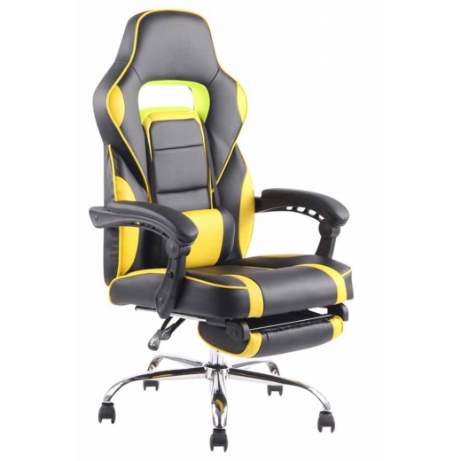 Kancelářská židle Fatis, černá / žlutá - 1